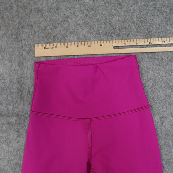 Lululemon Leggings Womens 0 Wunder Train High Rise 25" Yoga Run Pink Gym Workout - Picture 2 of 9